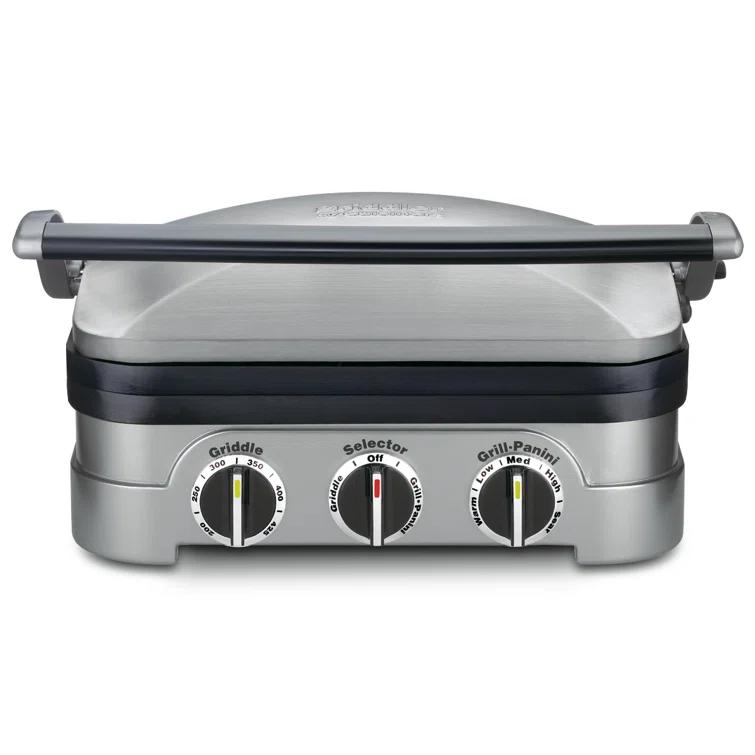Cuisinart Cuisinart Stainless Steel Griddler, 5-in-1 Panini Press, Sandwich Maker & More