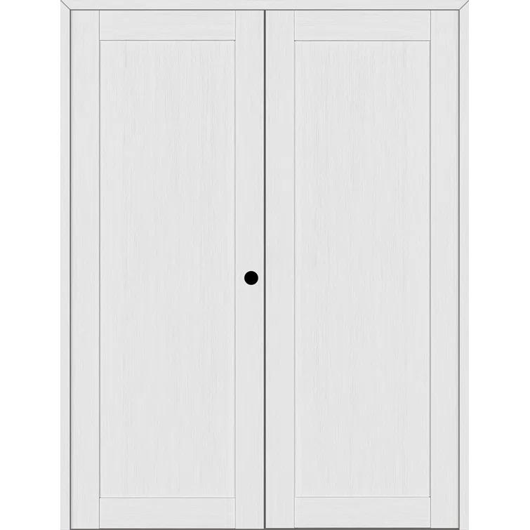 Belldinni 1 Panel Shaker Manufactured Wood Paneled Double Swing Interior Door