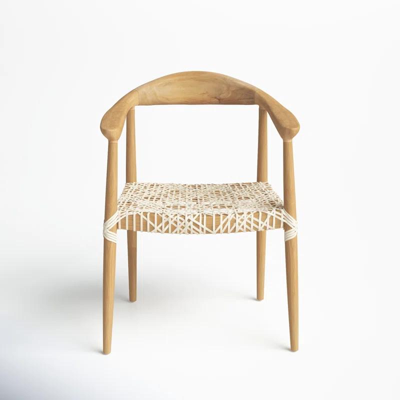 Kazbah Leather Dining Arm Chair