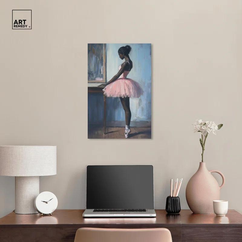 Art Remedy Black-Pink Beauty I Canvas Vintage Portraits by Art Remedy