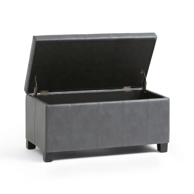 Simpli Home Dover Storage Ottoman Bench,Assembled