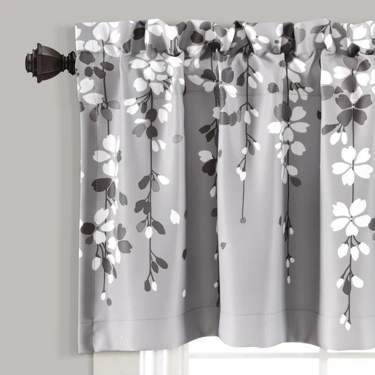 Lush Decor Floral Tailored 52'' W Window Valance