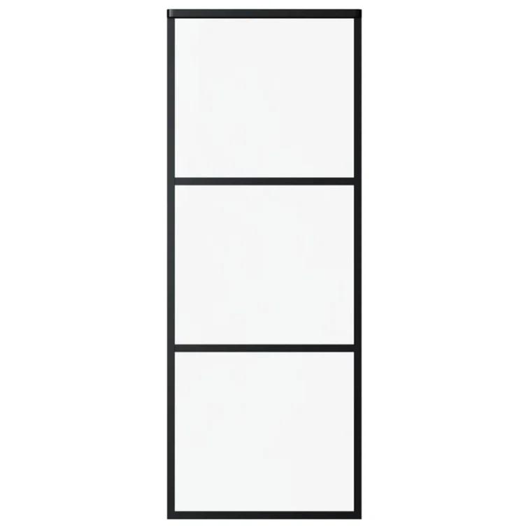 VidaXL 80.7'' Glass without Installation Hardware Kit Barn Door