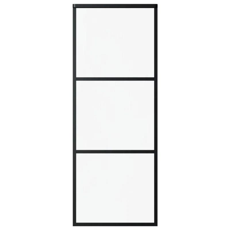 VidaXL 80.7'' Glass without Installation Hardware Kit Barn Door