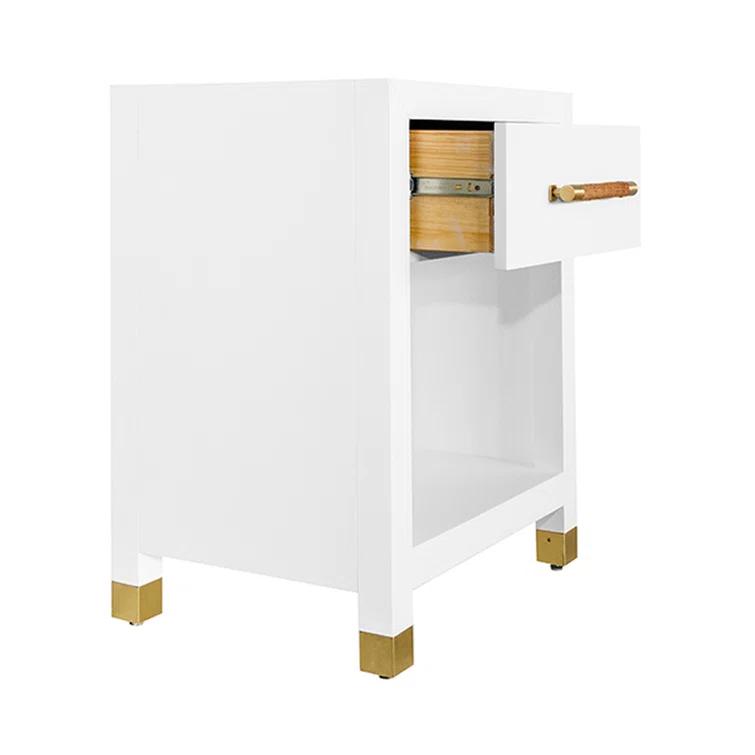 Worlds Away Pelham End Table with Storage