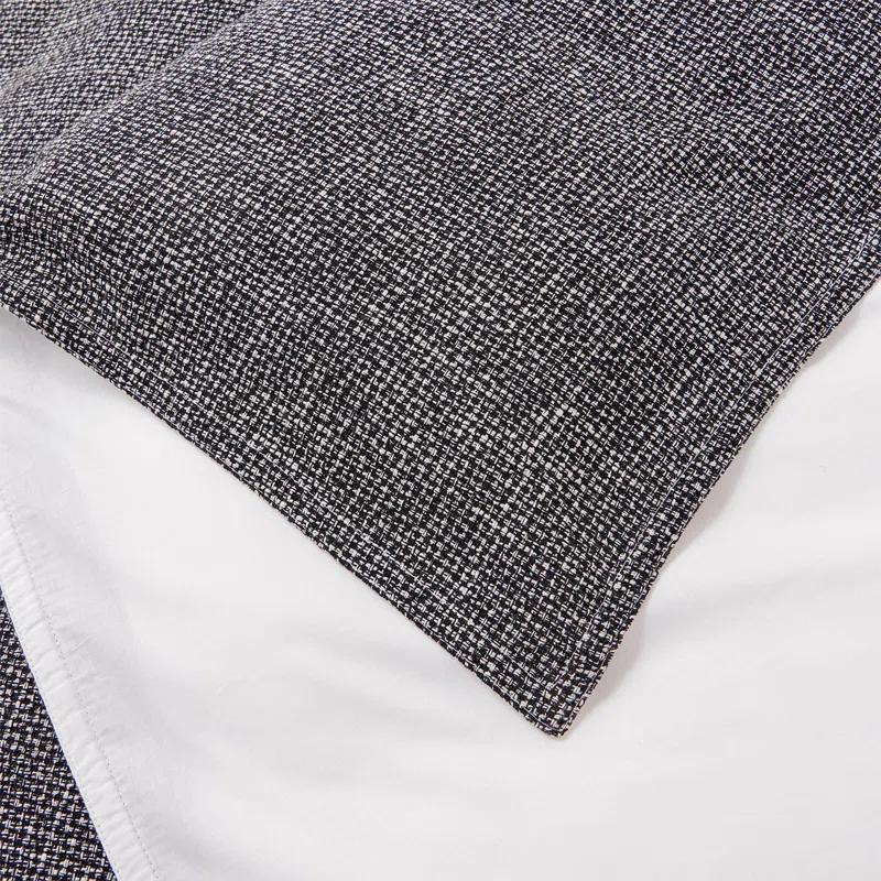 HiEnd Accents Hamilton Gray Chenille Traditional Modern Rustic 4 Piece Comforter Set