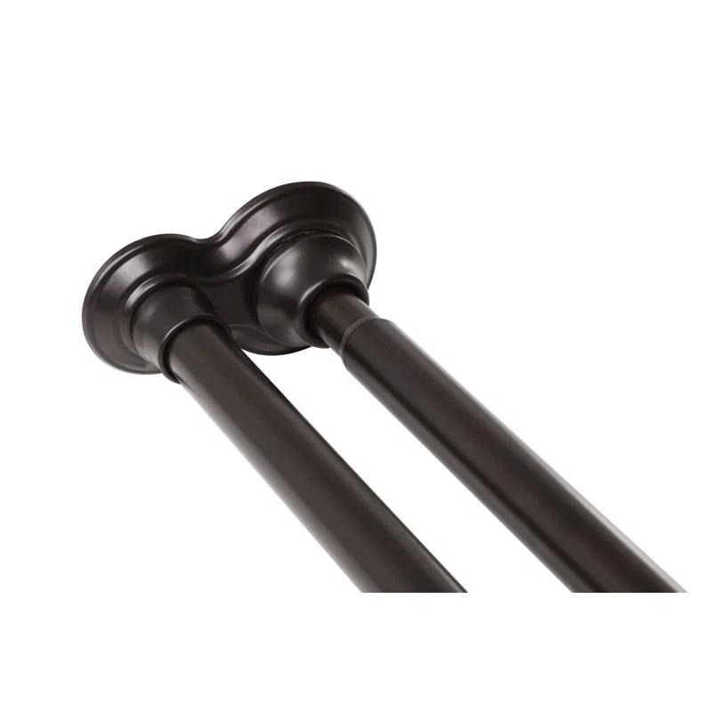Utopia Alley 72'' Straight Tension Shower Curtain Rod & Hook Set