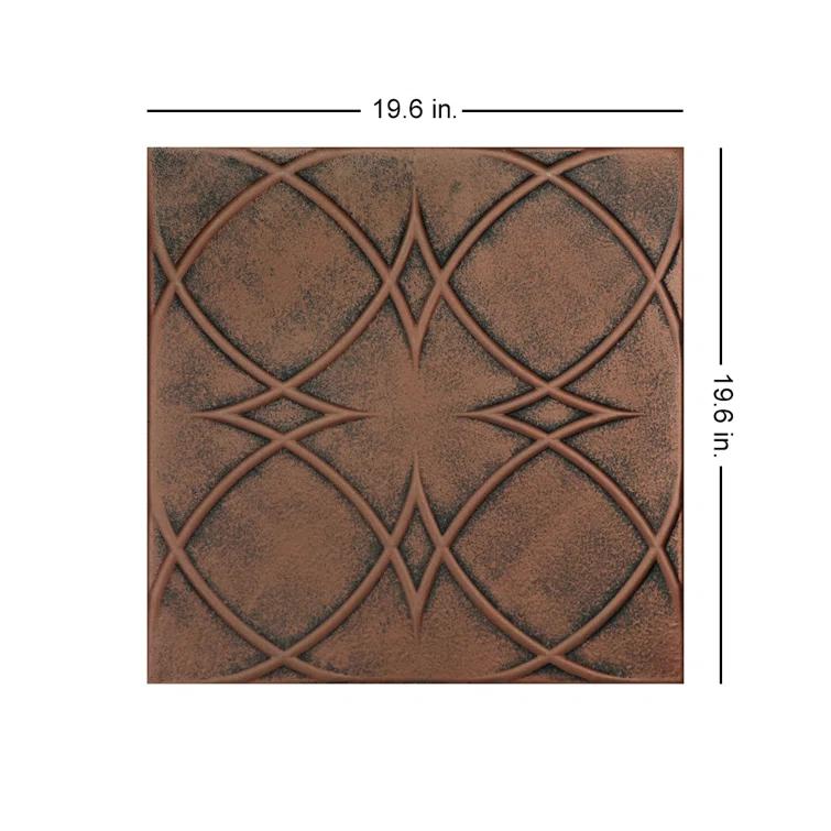 A La Maison Ceilings Circles and Stars 1.6 ft. x 1.6 ft. Polystyrene Glue-up Ceiling Tile (Set of 48)