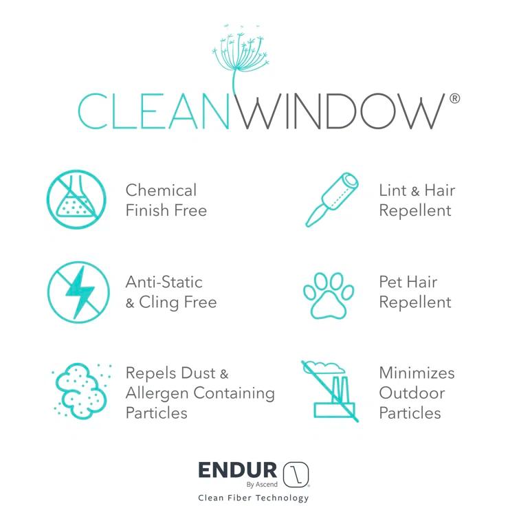 Clean Window Clean Window Aso Twill Stripe Linen Blend Sheer Rod Pocket Kitchen Curtain Valance