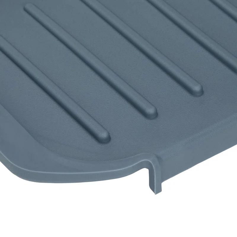 Ginsey Clorox KeptClean Kitchen Faucet Splash Guard – Easy-to-Install, Water-Resistant Protection for Faucets and Sink Area, Self-Draining Channels Direct Water Into Sink – Almond