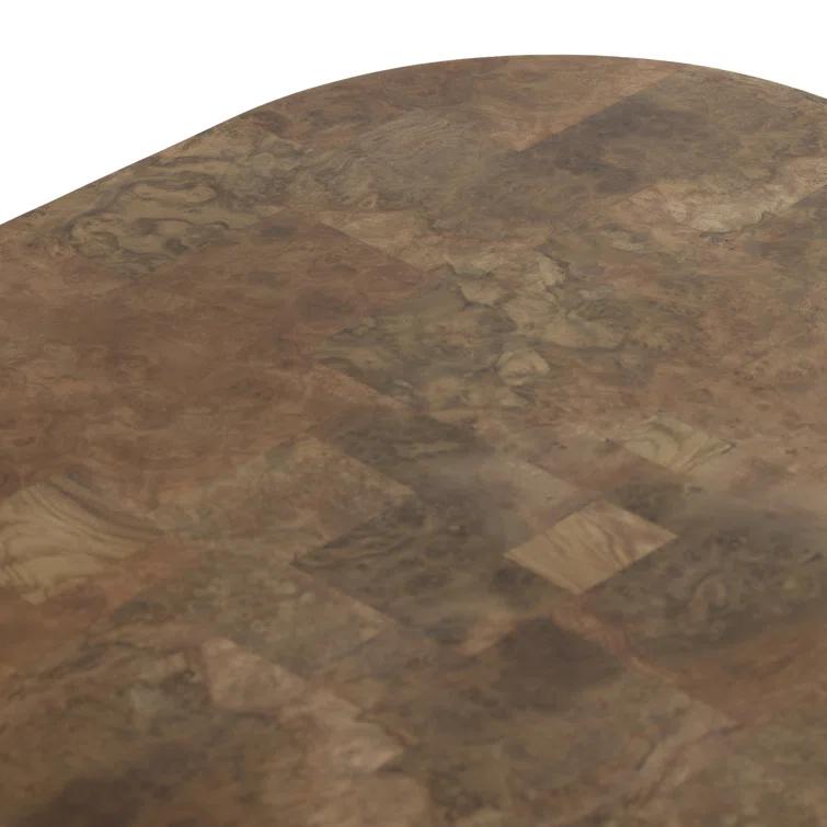 Sunako Coffee Table - Brown Burl