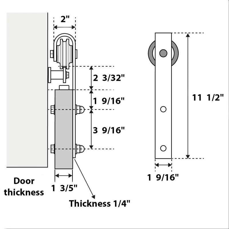 SARTODOORS Lucia Clear Glass Paneled Wood Barn Door