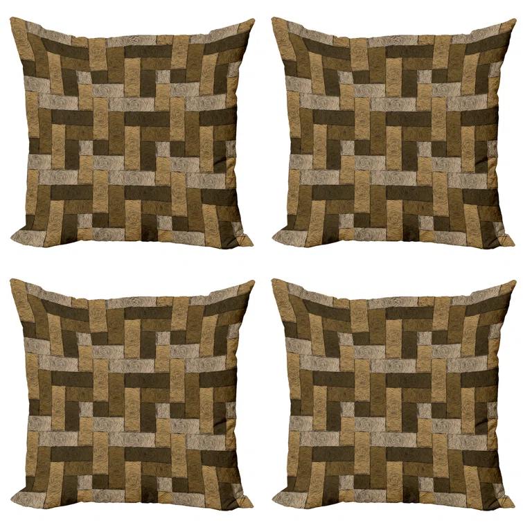 Ambesonne Ambesonne Geometric Reversible Pillow Cover (Set of 4)