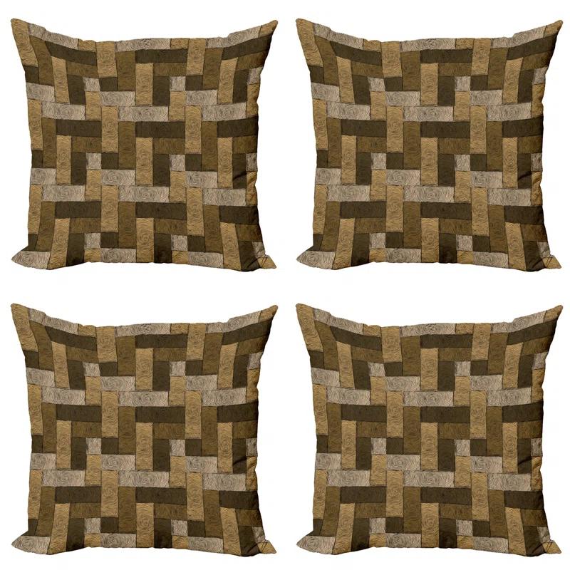 Ambesonne Ambesonne Geometric Reversible Pillow Cover (Set of 4)
