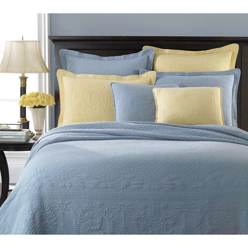 Historic Charleston King Charles Matelasse Cotton Pillow Sham