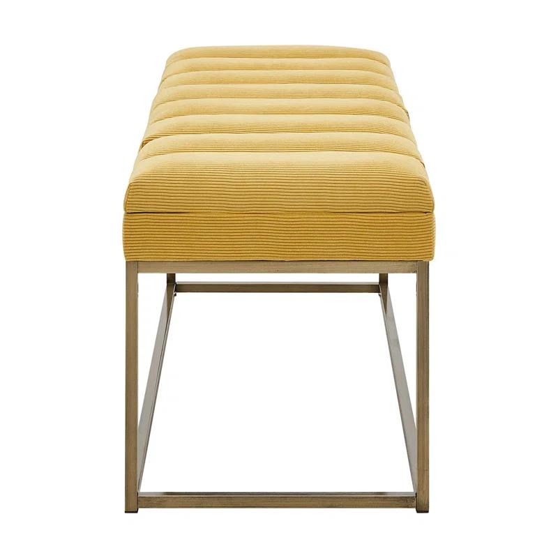 Everly Quinn Georgenia Polyester Upholstered Bench