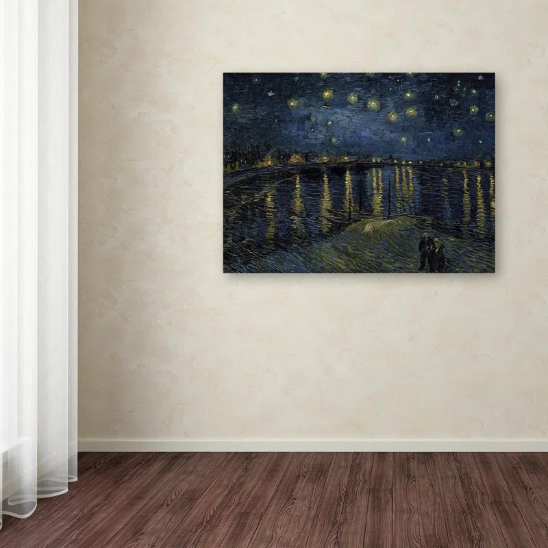 Vault W Artwork " The Starry Night II " by Vincent Van Gogh Painting Print