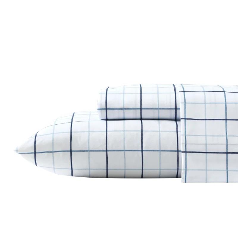Nautica Microfiber Stripe Nautica Fitted Sheet and Standard Pillowcase Sets