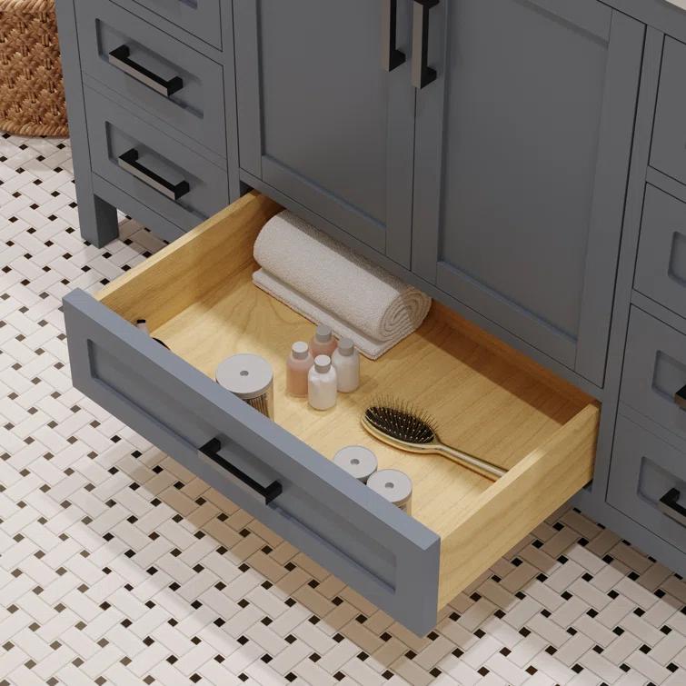 Ayna Decors Rooh 48'' Single Bathroom Vanity with White Quartz Top