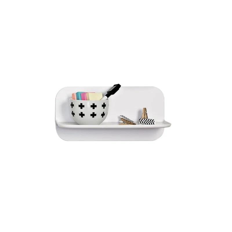 Inbox Zero Bowmansville Plastic / Acrylic Accent Shelf with Adjustable Shelves