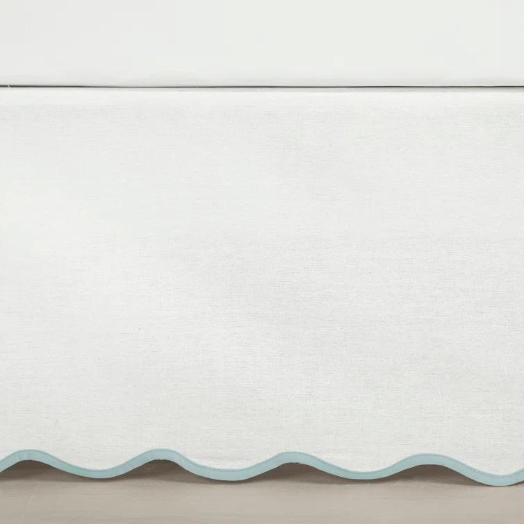 Lush Decor Coastal Chic Scallop Wrap Around Bed Skirt