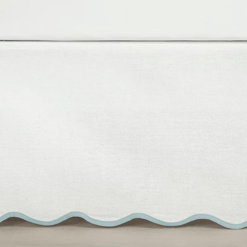 Lush Decor Coastal Chic Scallop Wrap Around Bed Skirt