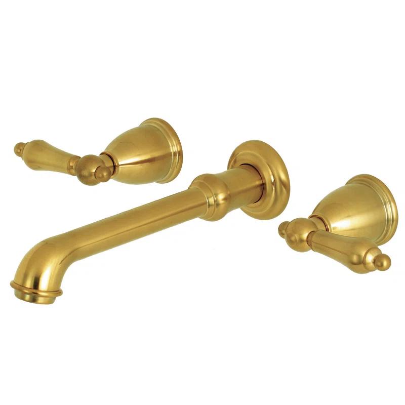 Kingston Brass English Country Two-Handle 3-Hole Wall Mount Roman Tub Faucet
