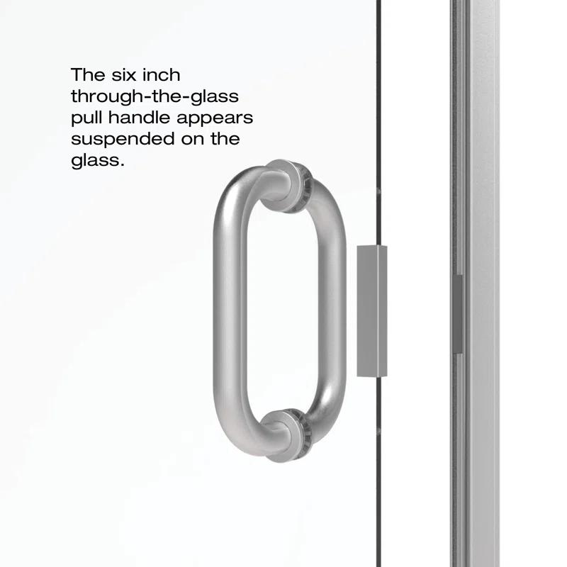 Basco INFN00A2865CLBN Infinity 28" x 65.56" Pivot Semi-Frameless Shower Door