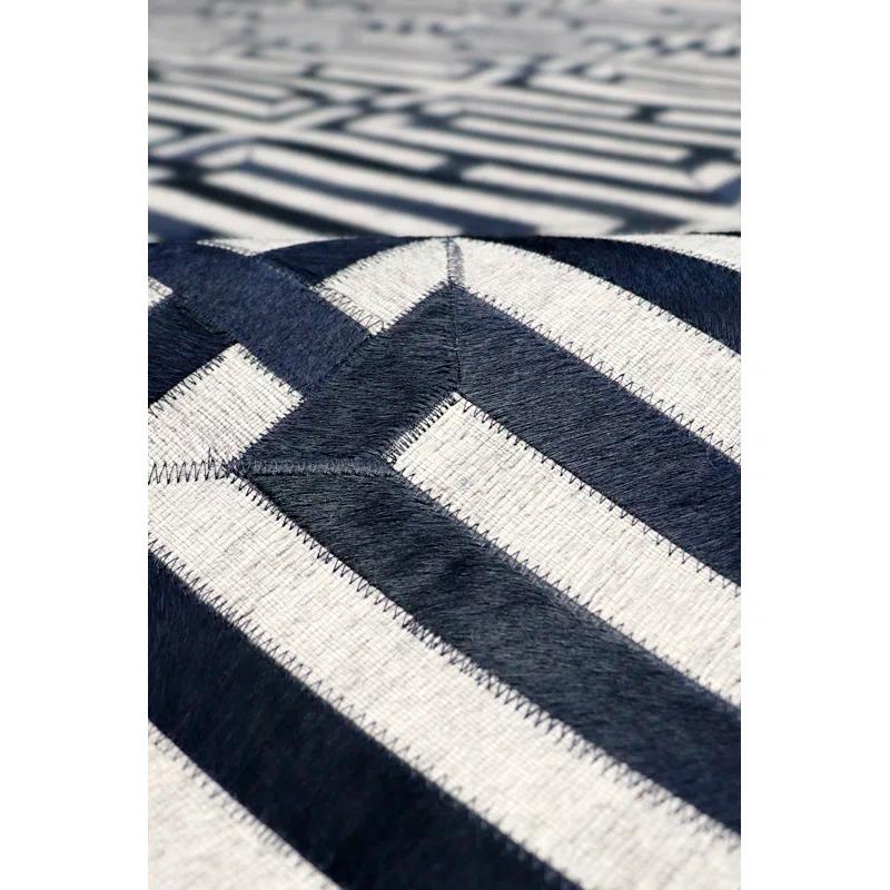 Pasargad Cowhide Geometric Rug