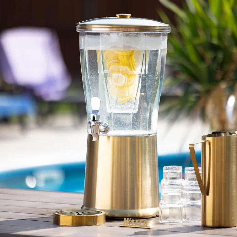 Service Ideas Service Ideas 3 Gallon Beverage Dispenser with Infuser Tube and Stainless Steel Spigot