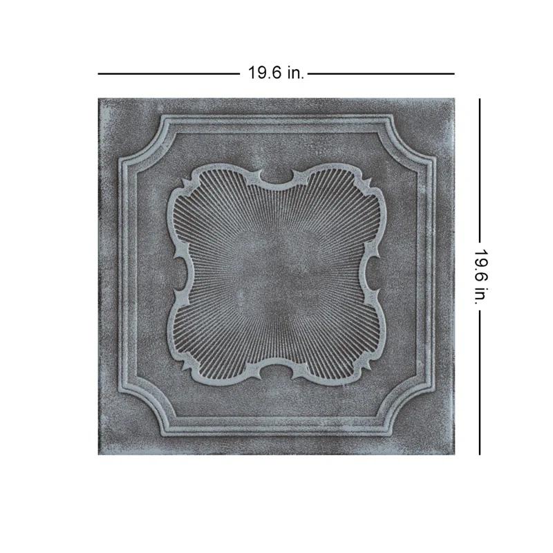 A La Maison Ceilings Coronado 1.6 ft. x 1.6 ft. Polystyrene Glue-up Ceiling Tile (Set of 48)