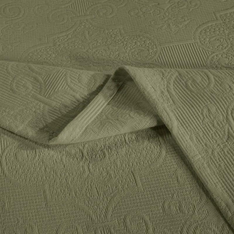 Superior Superior Florin Matelasse Jacquard Scrolling Medallion Cotton Bedspread Set With Pillow Shams