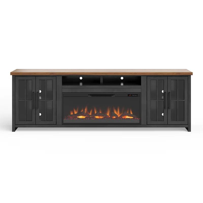 Essex 97 Inch Fireplace TV Stand Console,media console,entertainment center For Tvs Up To 100 Inches