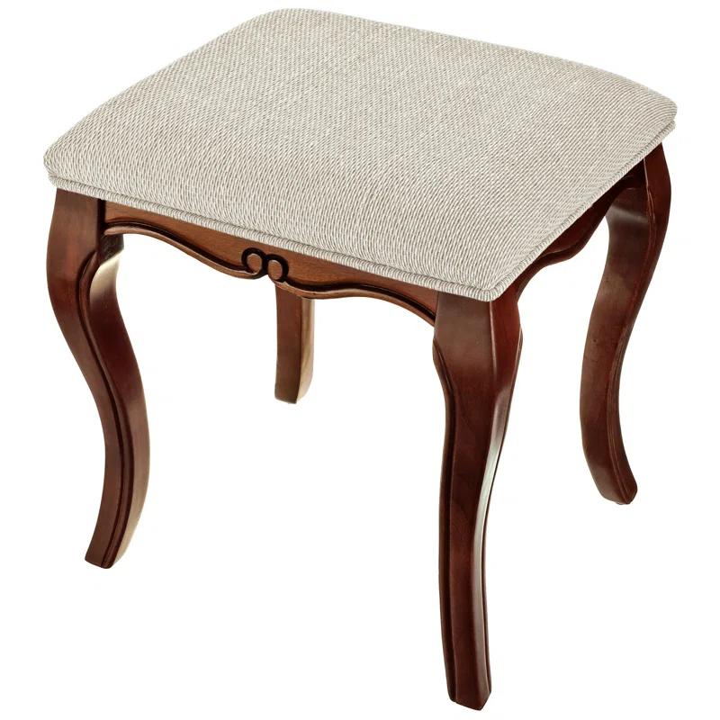 Design Toscano Lady Guinevere Upholstered Vanity Stool