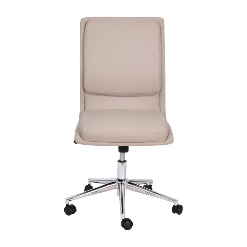 Flash Furniture Mid-Back Armless Office Task Chair with Metal 5-Star Base