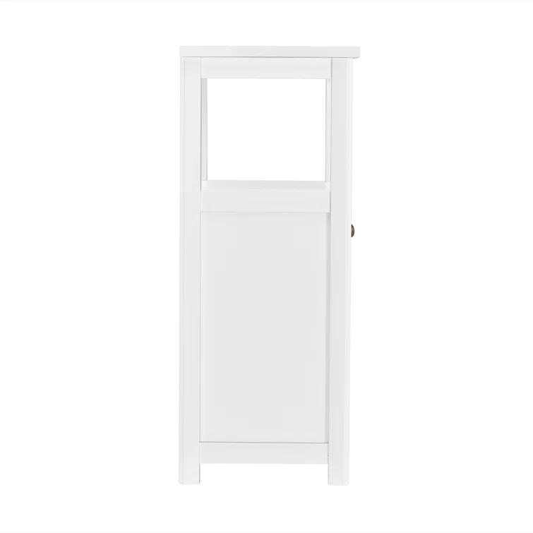 Rosalind Wheeler Hembree 17"W 58"H Traditional Style Free-Standing Bathroom Cabinet With Storage Hutch