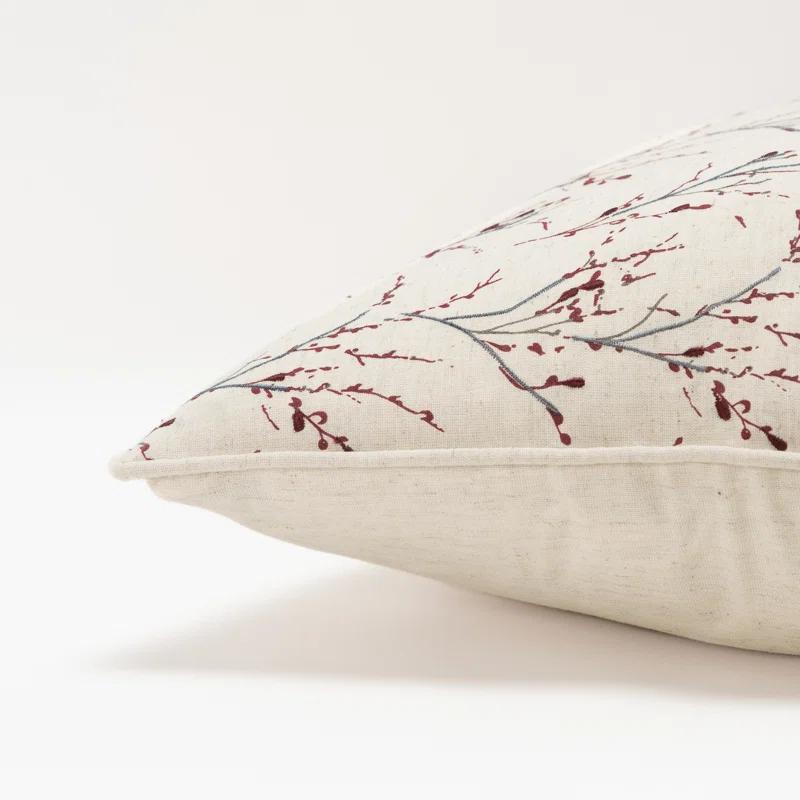 Rizzy Home Embroidered Cotton Throw Pillow