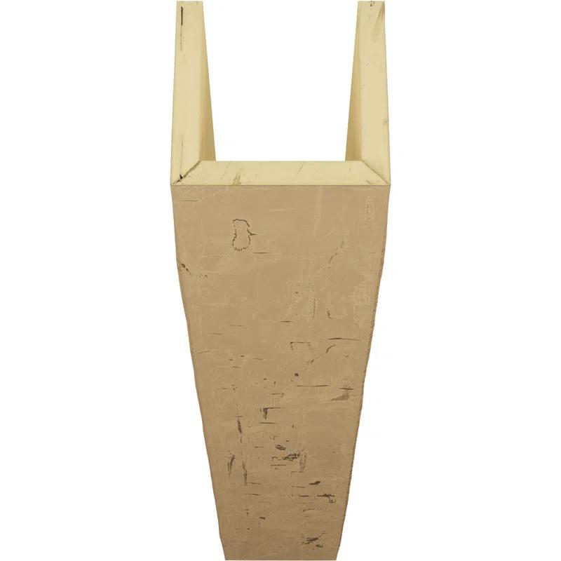 Ekena Millwork Hand Hewn Timberthane Faux Wood 3-Sided Ceiling Beam (U-beam)
