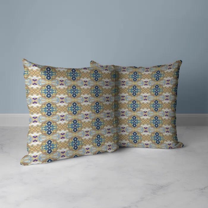 Amrita Sen Floral Elegance Floral Reversible Throw Pillow