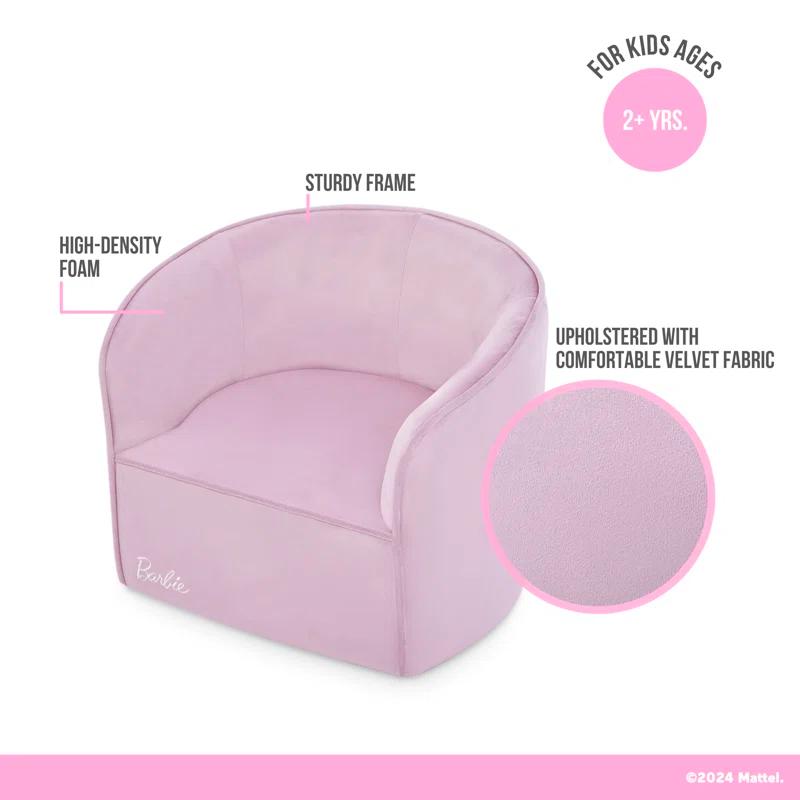 Evolur Barbie Be Bold Be You Kid's Sofa By Evolur