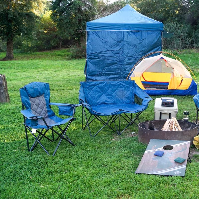 ARROWHEAD Outdoor Folding Camping Chair with Cushions