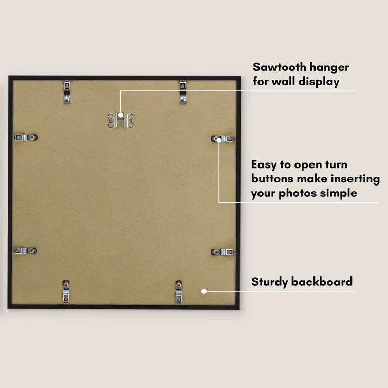 Americanflat Picture Frame with Oversized Mat - Gallery-Style Frames for Photos or Artwork - Multiple Sizes