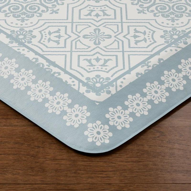 Martha Stewart MARTHA STEWART Comfort Anti Fatigue Strie Medallion Kitchen Mat 19.6”x39”