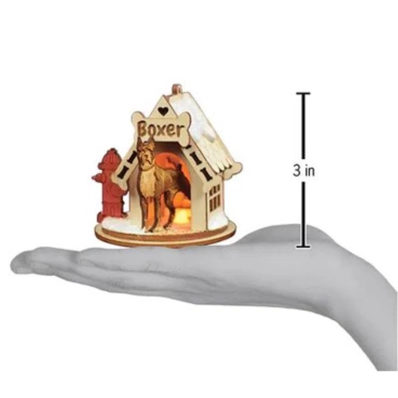 Old World Christmas Wood Animals Hanging Figurine Ornament