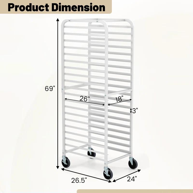 Giantex Giantex 20 Shelf Pan & Tray Rack