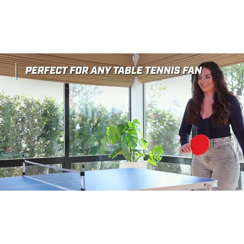 GoSports GoSports Foldable Indoor/Outdoor Table Tennis Table with Paddles and Balls - 6 x 3 ft