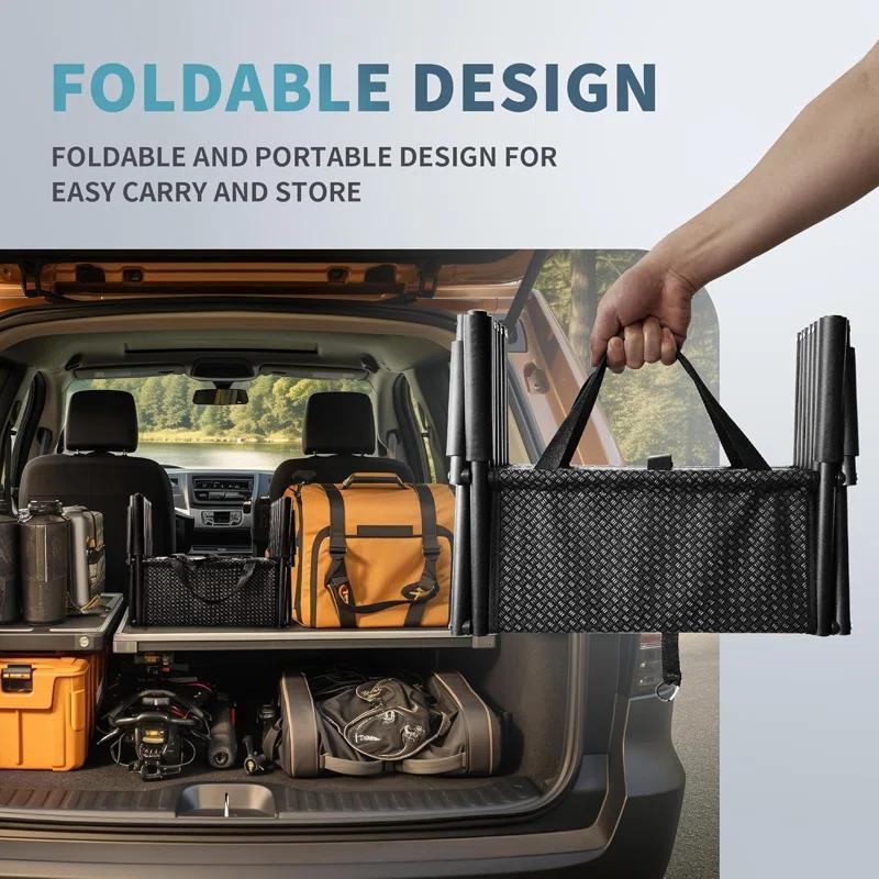 Dog Car Ramp, Portable Dog Steps Ladder, Foldable Dog Stairs With Non-Slip Surface