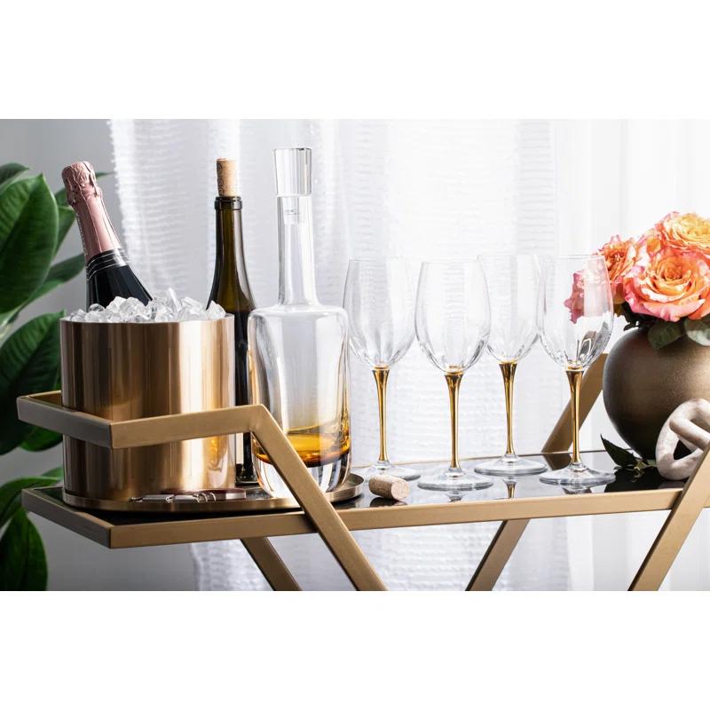 Majestic Crystal 14oz. Crystal White Wine Glass Set (Set of 6)