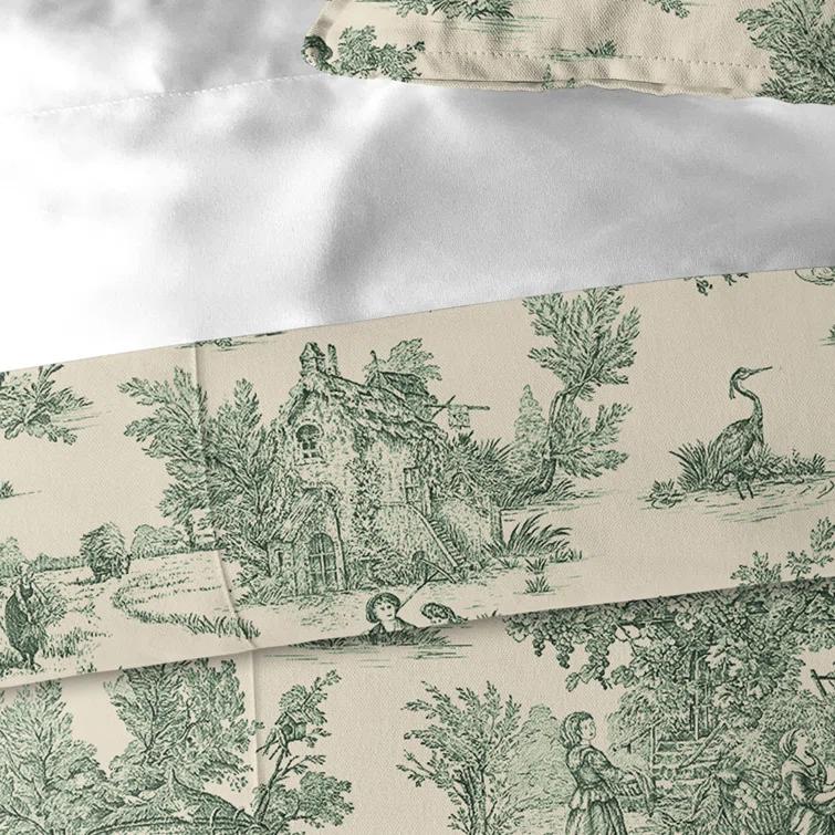 The Tailor's Bed Toile De Jouy Standard Cotton Comforter Set