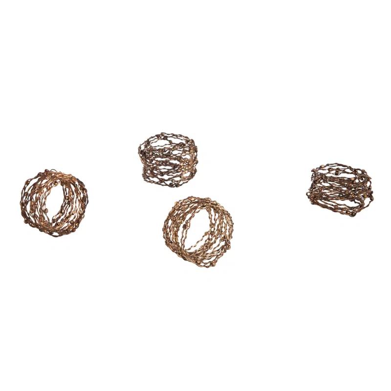 Mercer41 Cony Metal Napkin Ring (Set of 4)